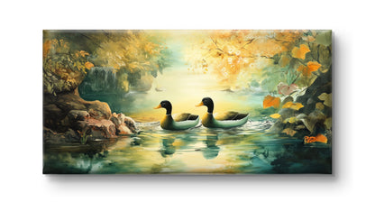 Ducks in a Lake - Feng Shui Paintings