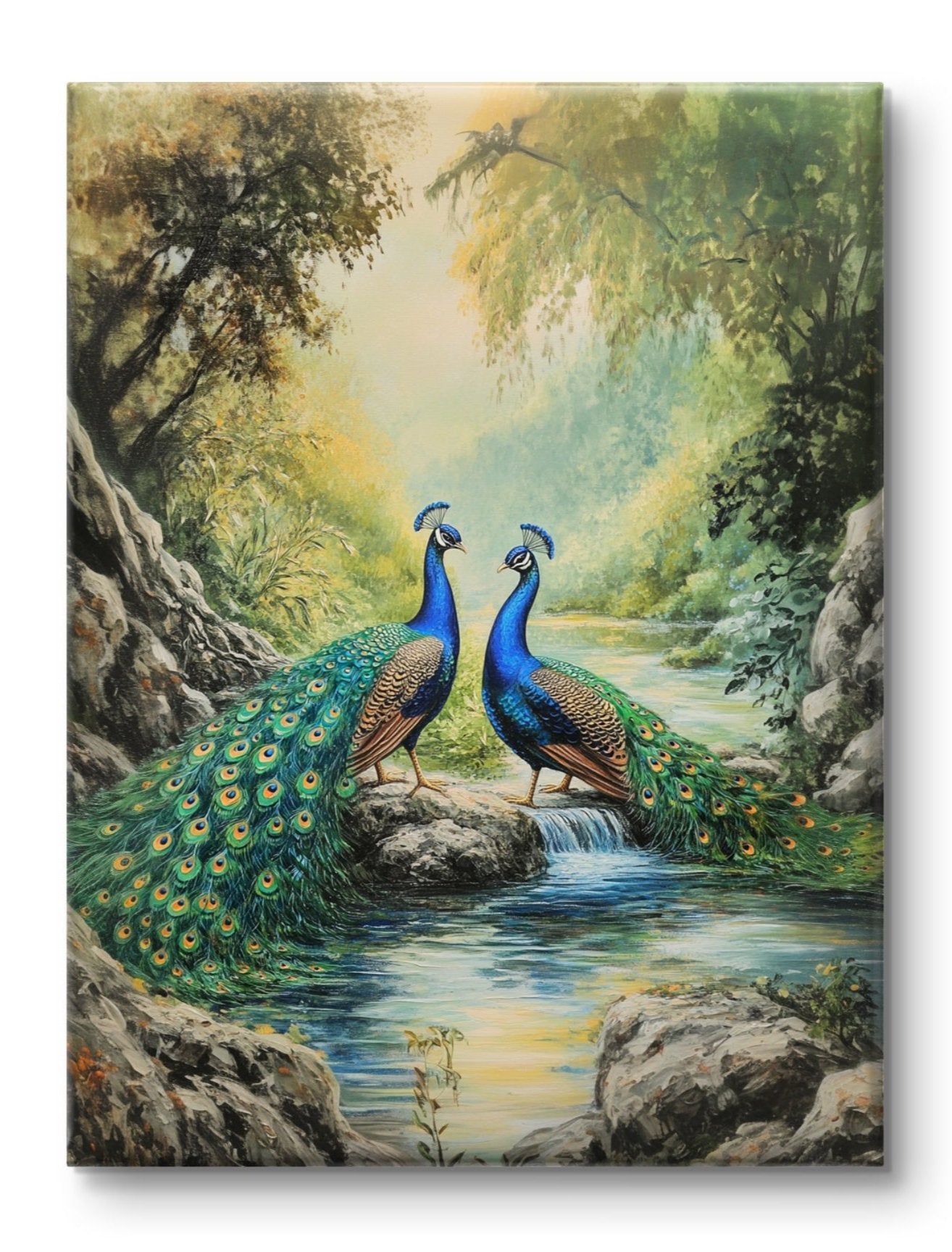 Buy Wall Art Peacocks Mating Call - Vaastu Paintings