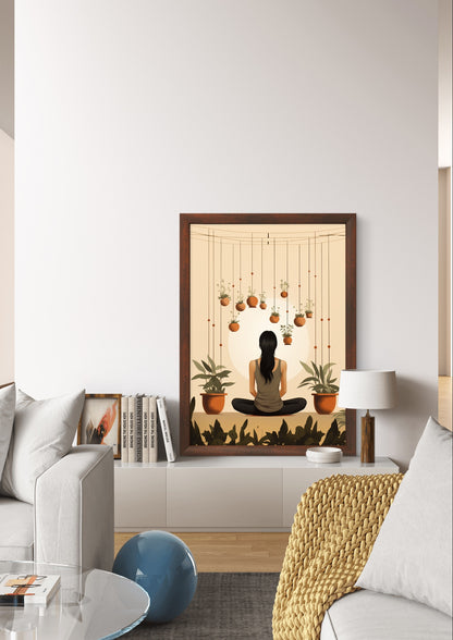 Buy Wall Art Meditation by Bali Boho