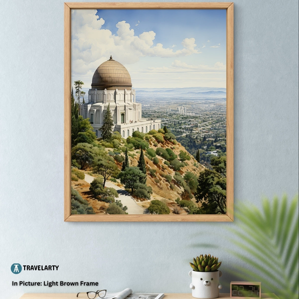 Griffith Observatory Gaze Canvas Painting