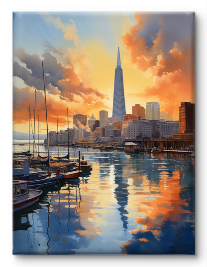 San Francisco Skyline Canvas Painting