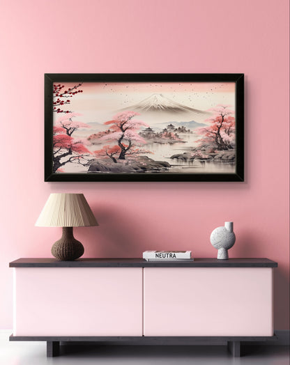 Mount Fuji in Ink - Feng Shui Paintings