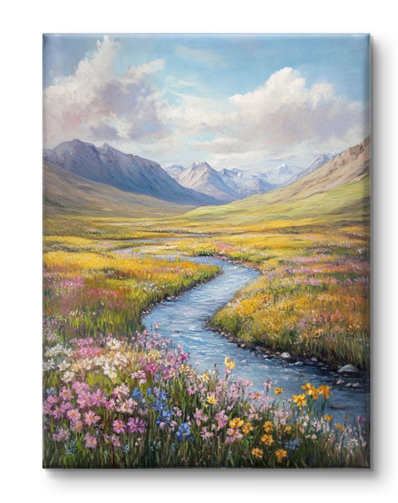 Buy Wall Art Flowing River - Vaastu Paintings