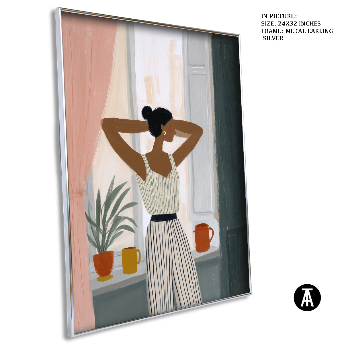 Artwork in Metal Earling Silver Frame