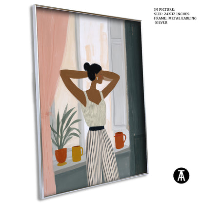 Artwork in Metal Earling Silver Frame