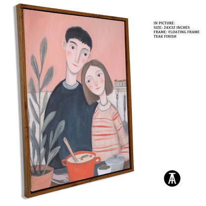 Sample Artwork in Floating Frame