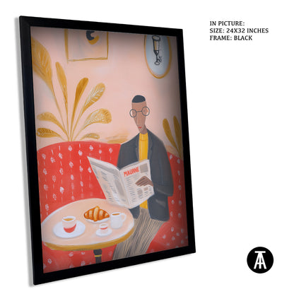 Sample Artwork in Black Frame