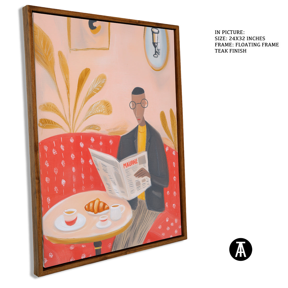 Sample Artwork in Floating Frame