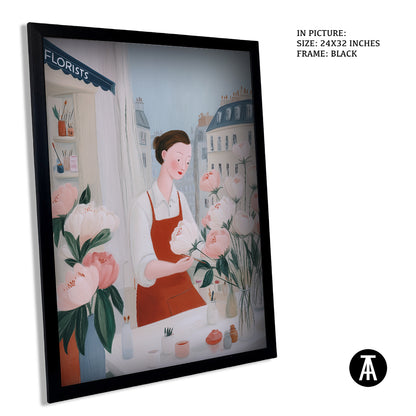 Sample Artwork in Black Frame