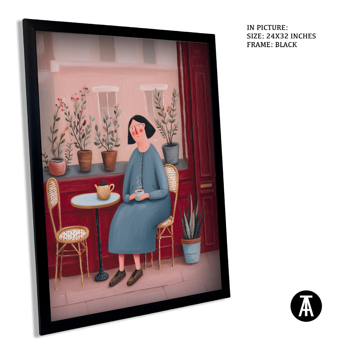 Sample Artwork in Black Frame