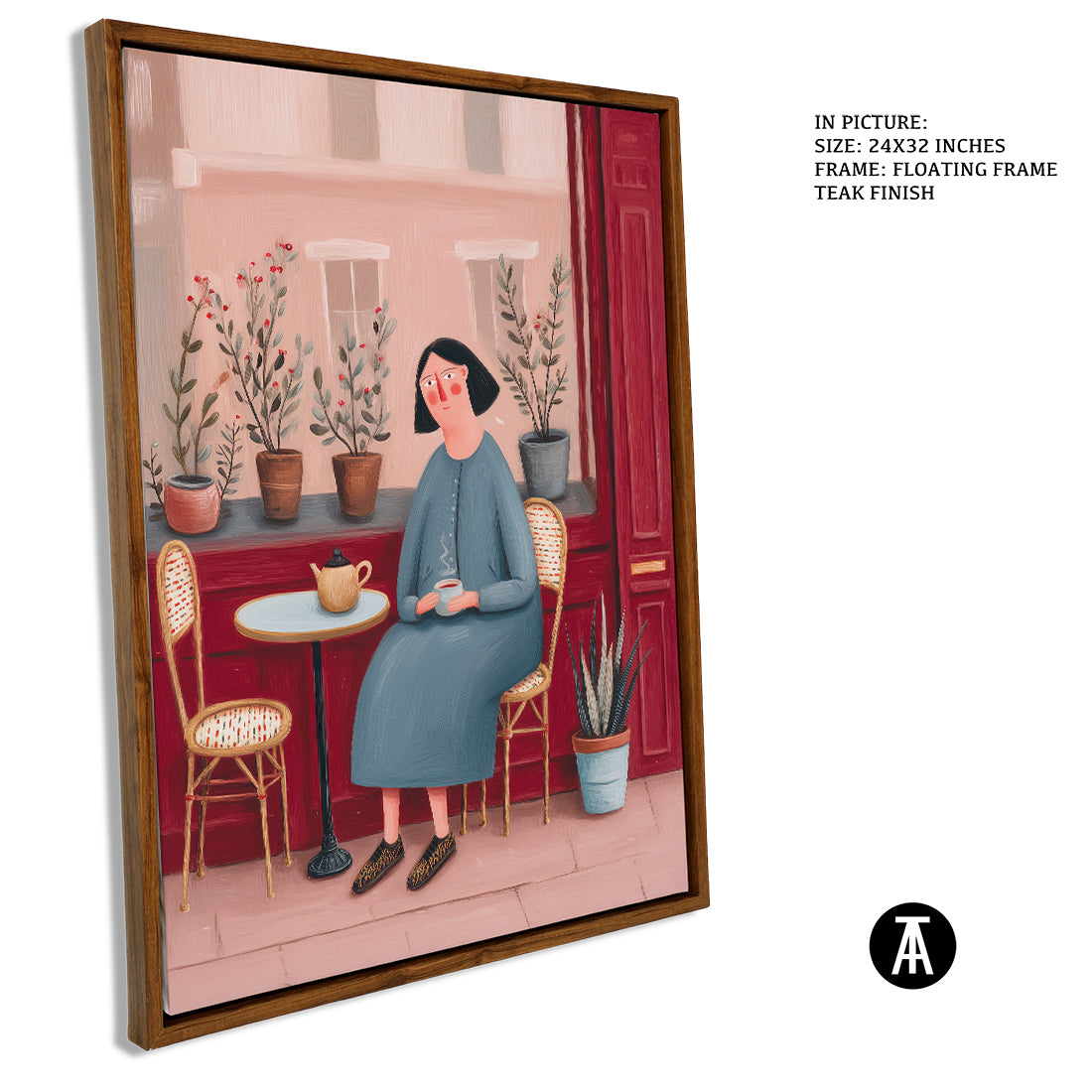 Sample Artwork in Floating Frame