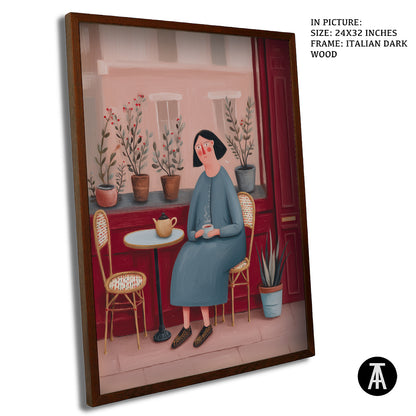 Sample Artwork in Italian Wood Framing Dark