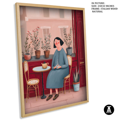 Sample Artwork in Italian Wood Framing Natural