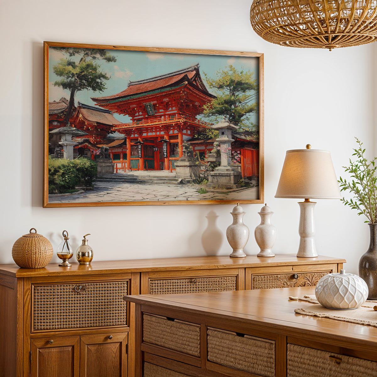 Japanese Painting in a Lifestyle Setting