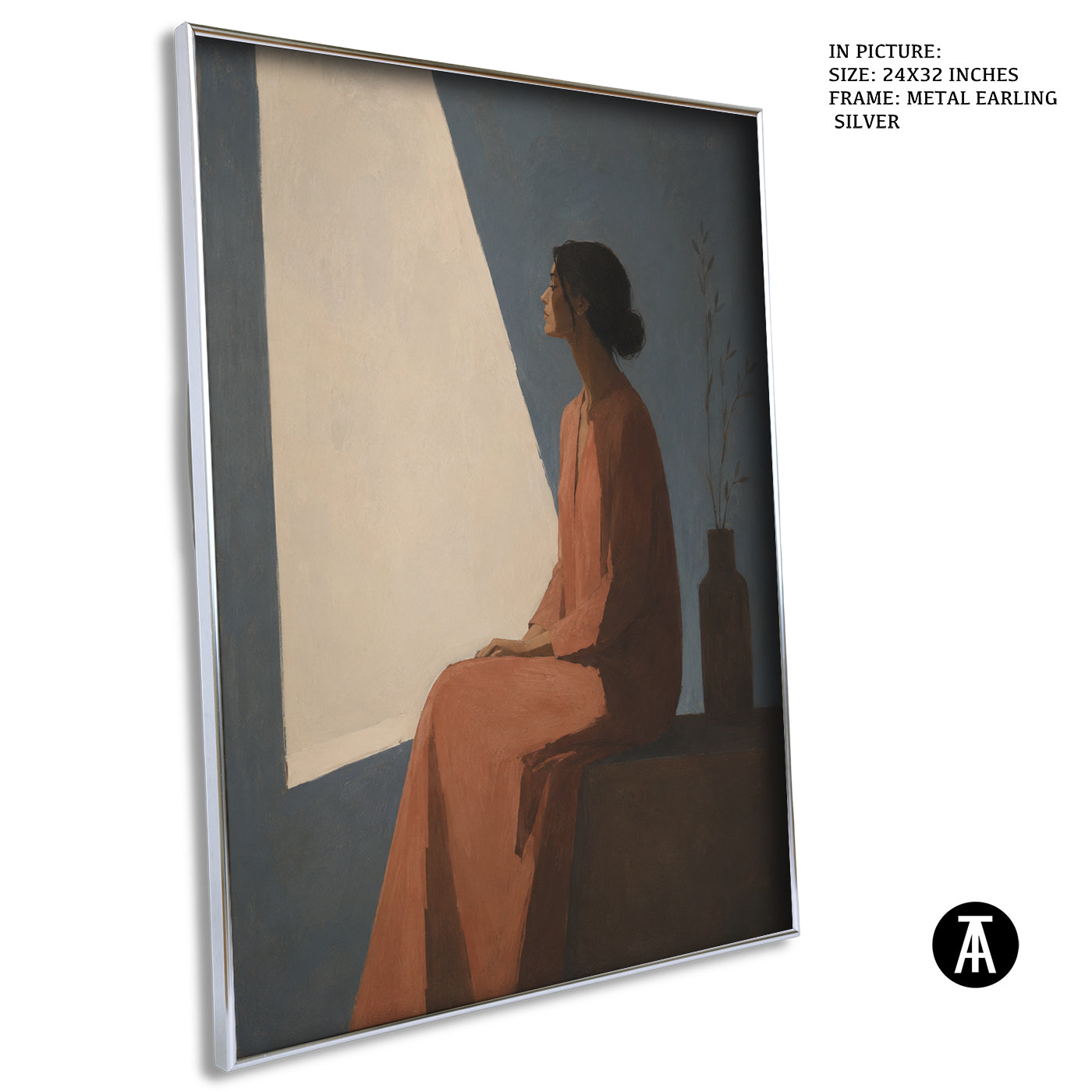 Artwork in Metal Earling Silver Frame