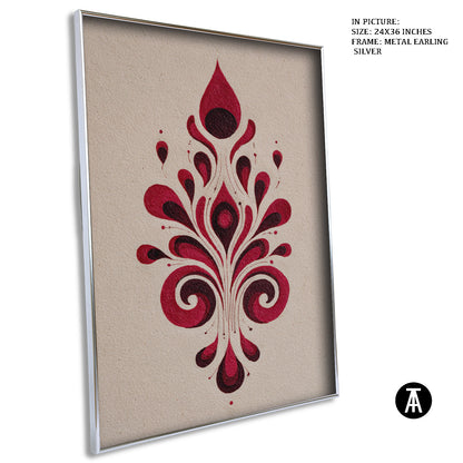 Artwork in Metal Earling Silver Frame