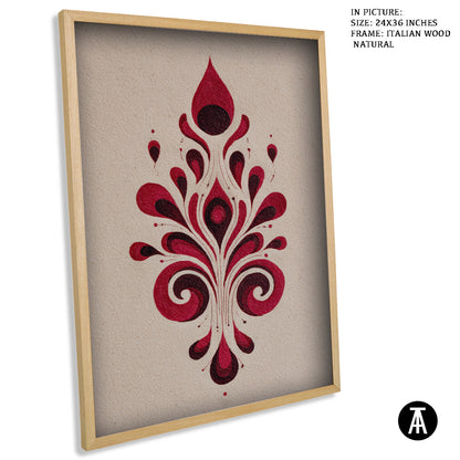 Artwork in Natural Wood Frame