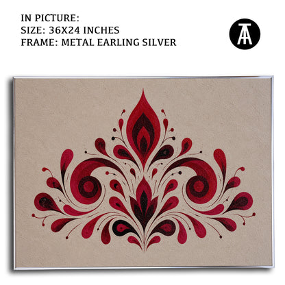 Artwork in Metal Earling Silver Frame