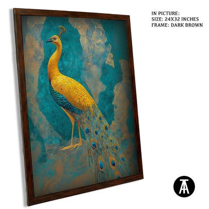 Artwork in Metal Champagne Gold Frame