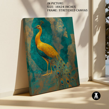 Artwork in Natural Wood Frame