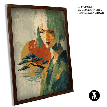 Artwork in Metal Champagne Gold Frame