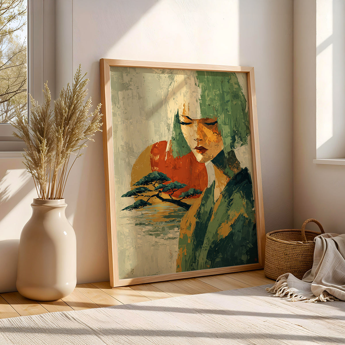 Japanese Painting in a Lifestyle Setting