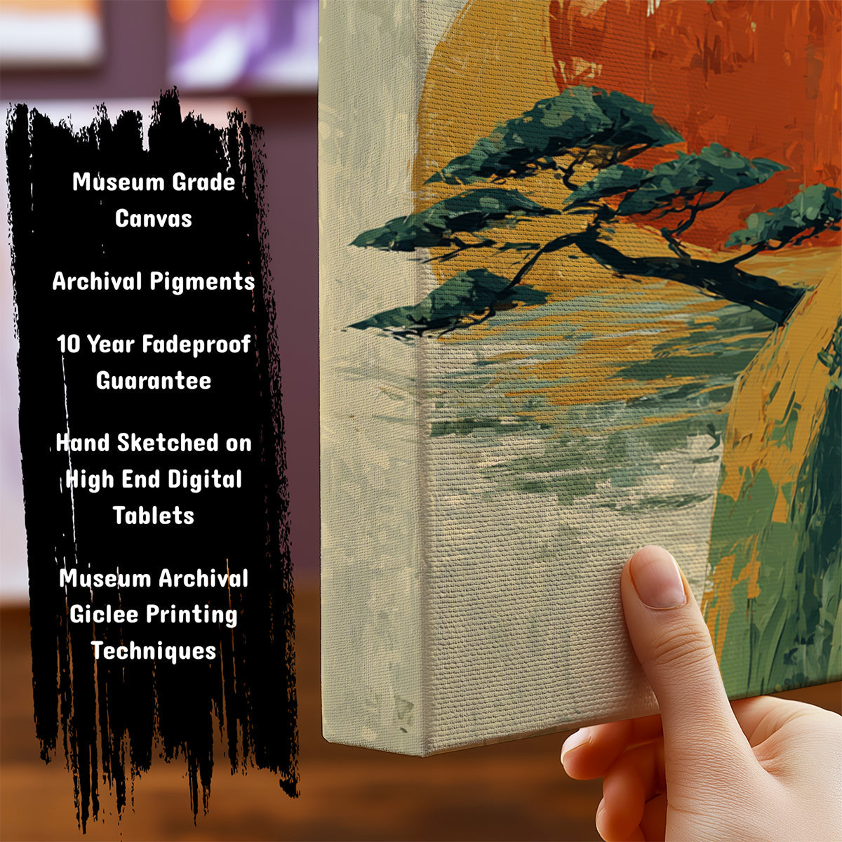 Information about Japanese Canvas Art Print