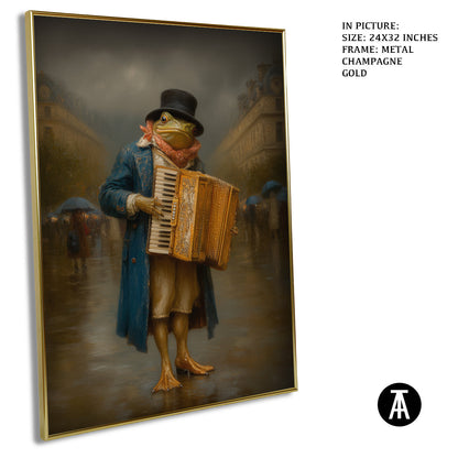 Artwork in Metal Champagne Gold Frame