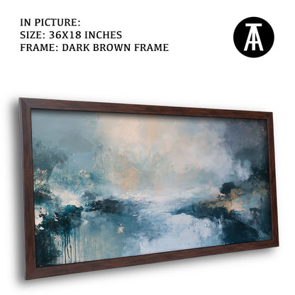 Artwork in Dark Brown Frame