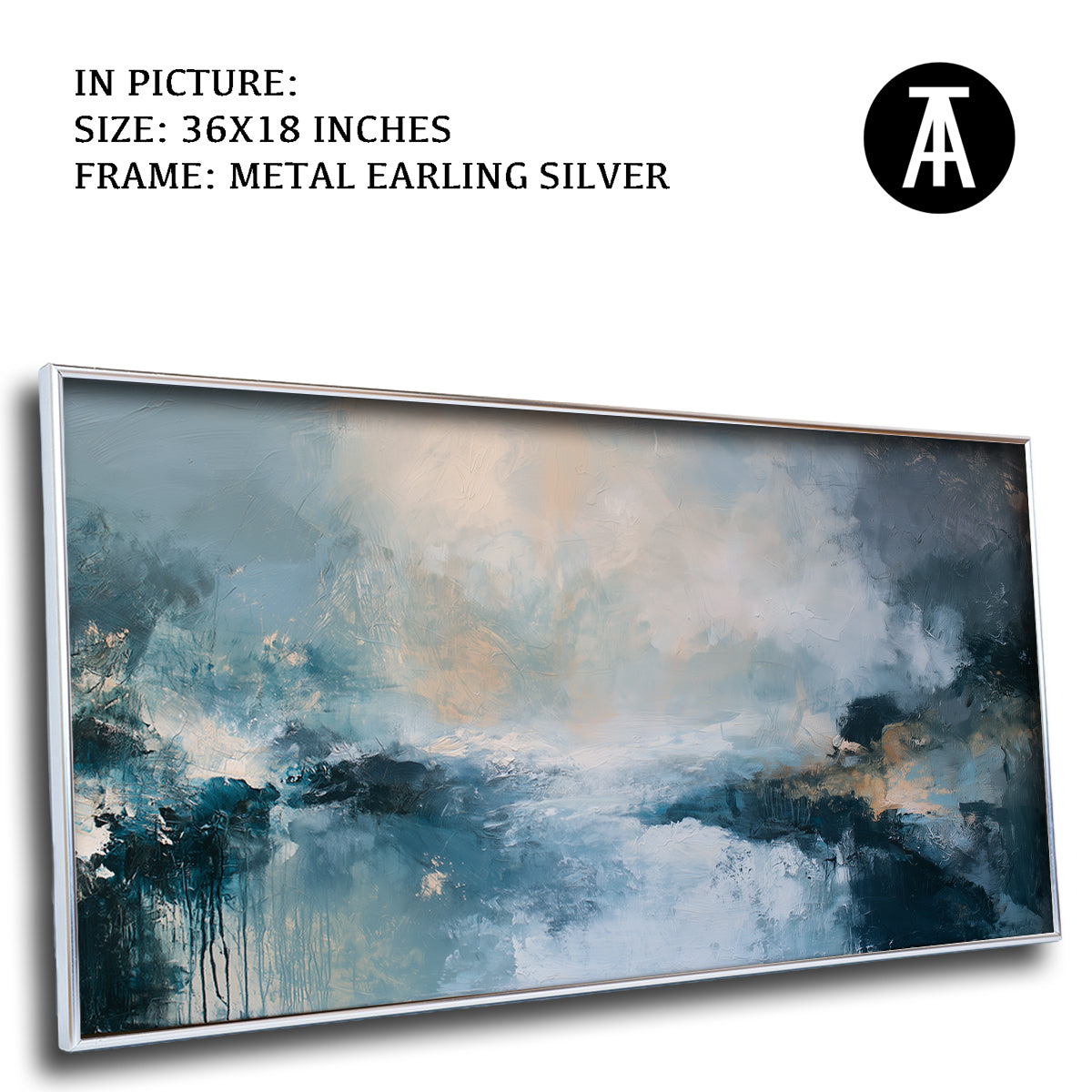Artwork in Metal Earling Silver Frame