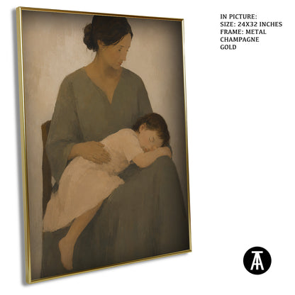 Artwork in Metal Champagne Gold Frame