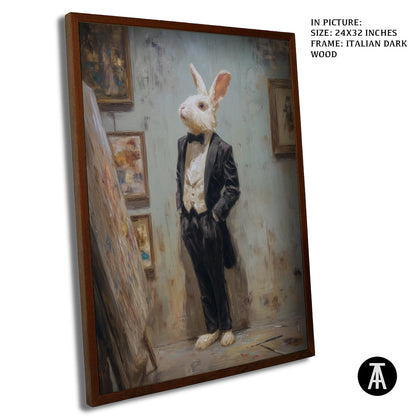 Artwork in Dark Wood Frame