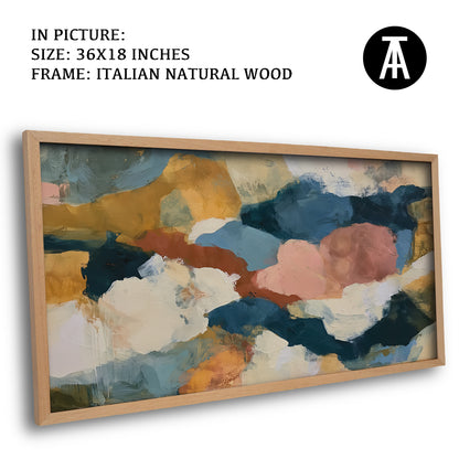 Artwork in Natural Wood Frame