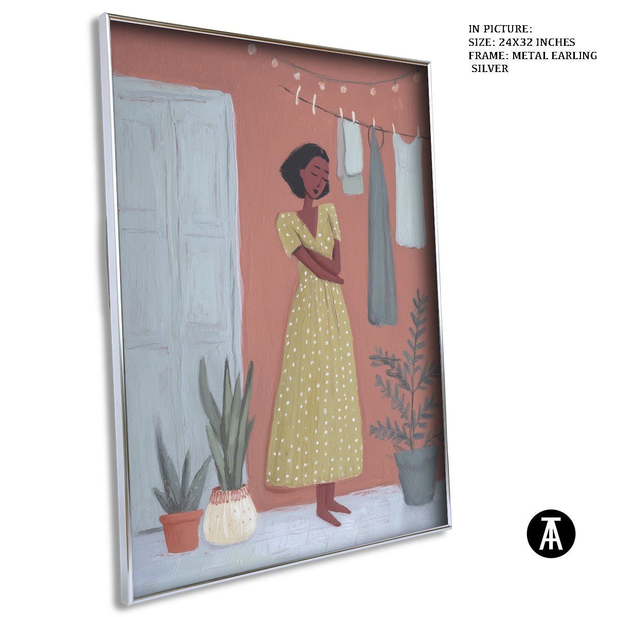 Artwork in Metal Earling Silver Frame