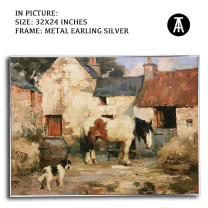 Artwork in Metal Earling Silver Frame