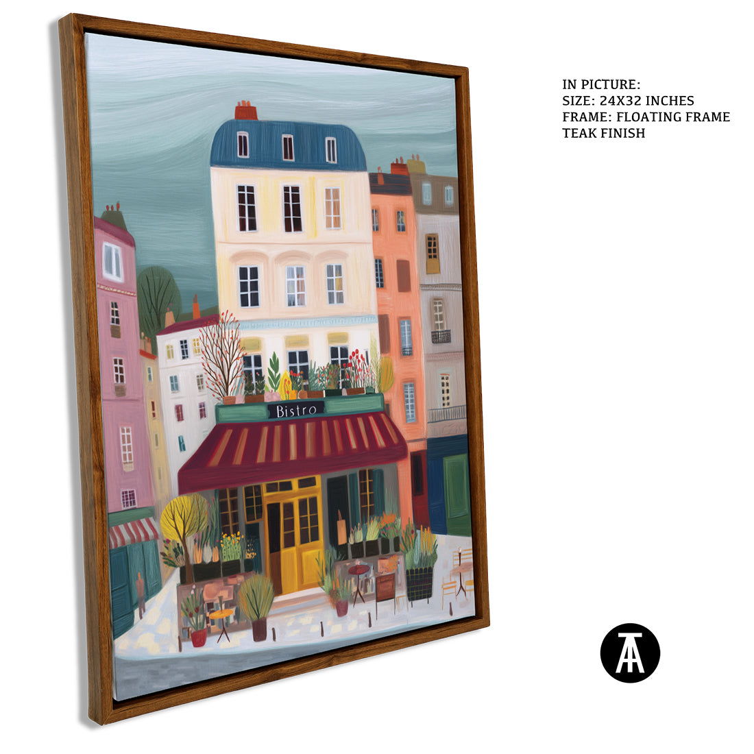Sample Artwork in Floating Frame