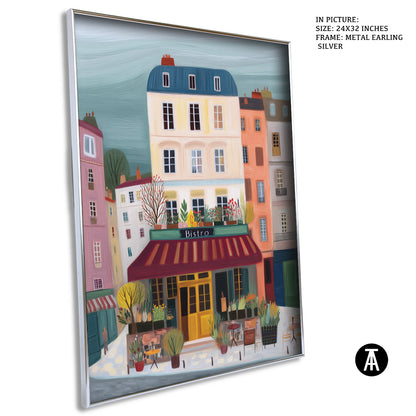 Sample Artwork in Earling Silver Metal Frame