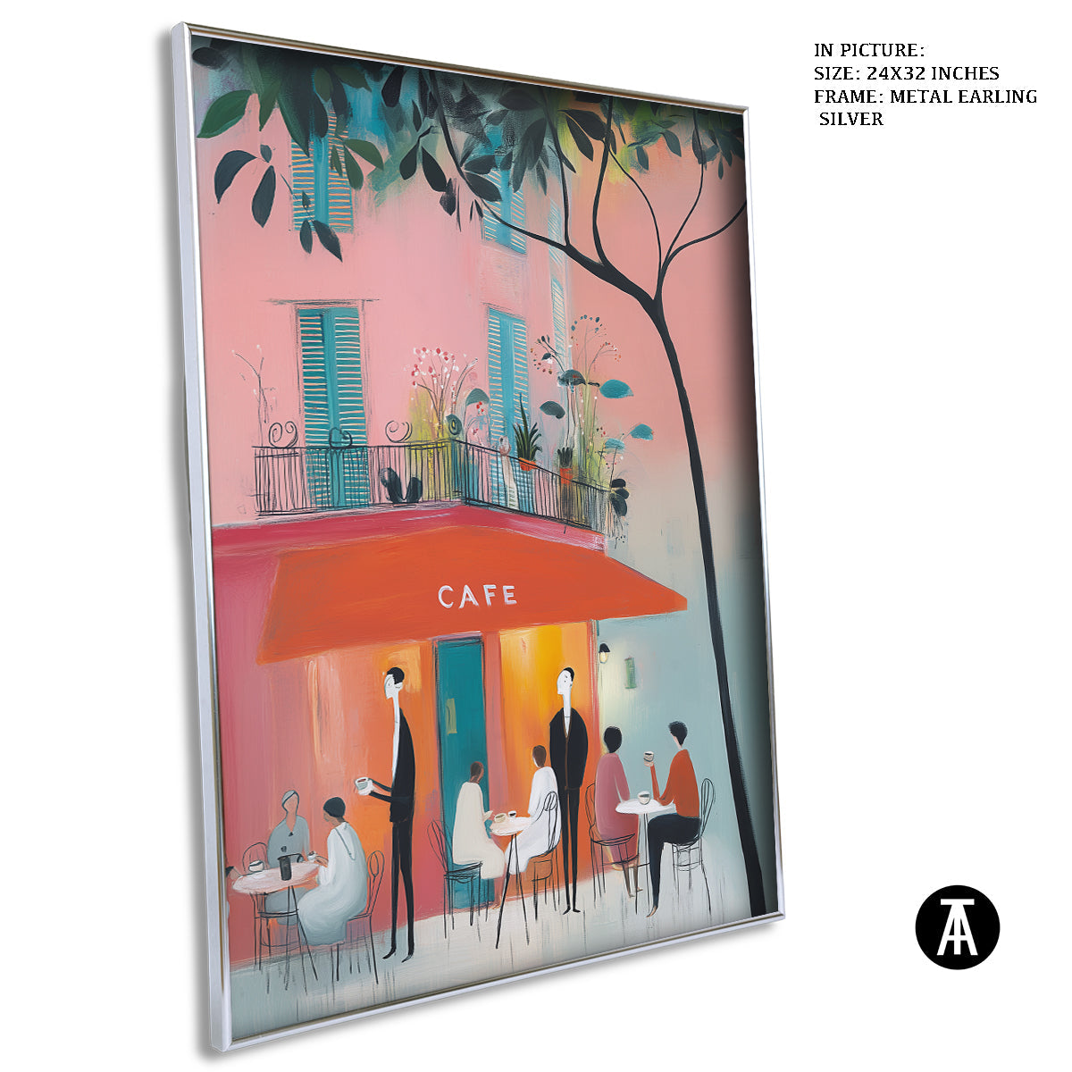 Artwork in Metal Earling Silver Frame