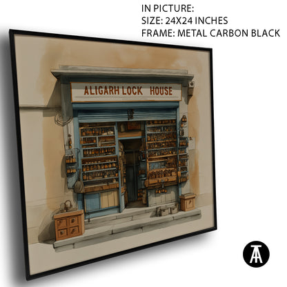 Artwork in Carbon Black Meta Frame