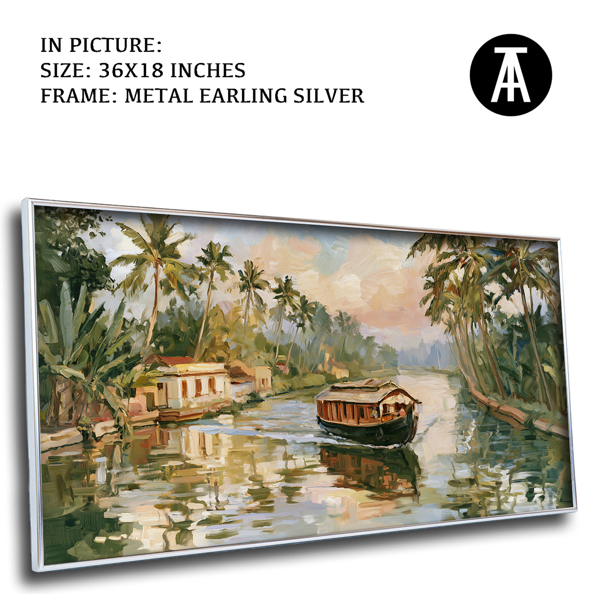 Artwork in Metal Earling Silver Frame