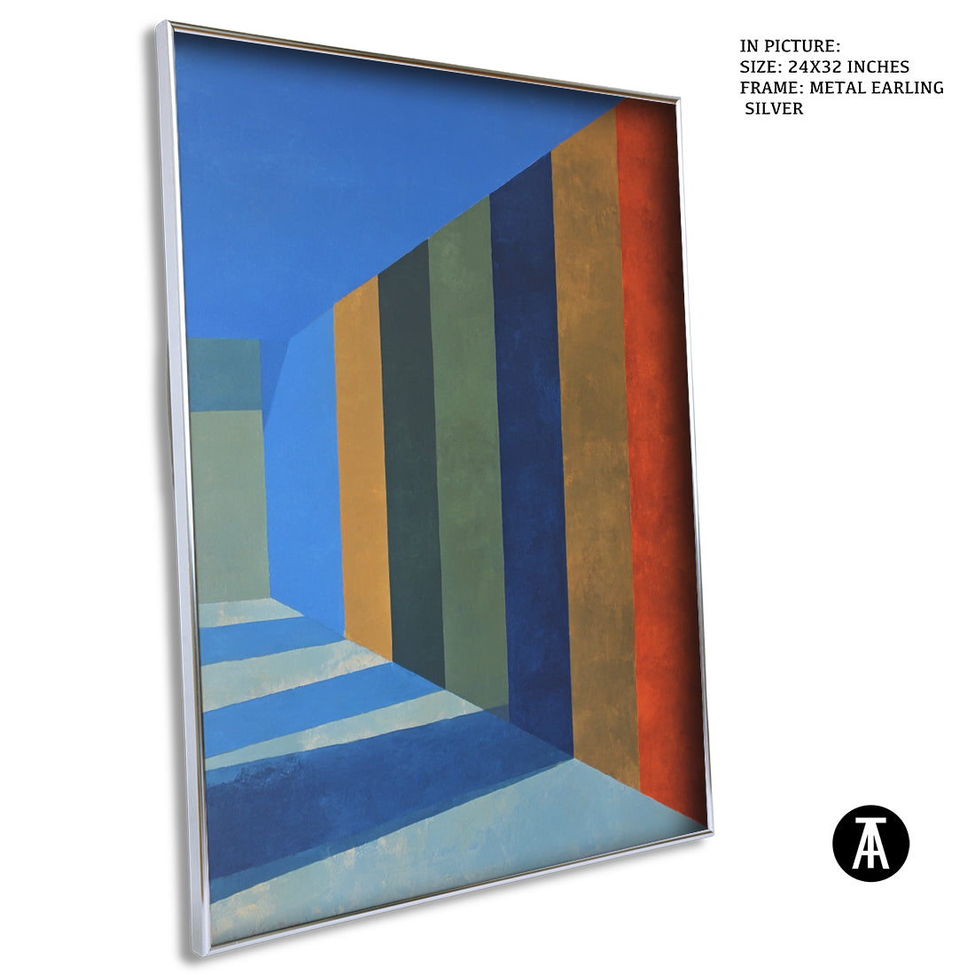 Artwork in Metal Earling Silver Frame