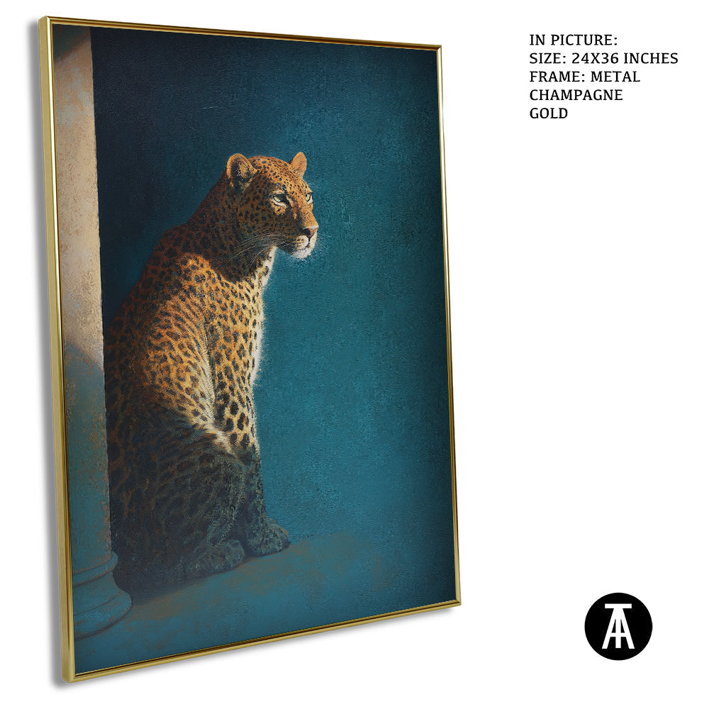 Artwork in Metal Champagne Gold Frame