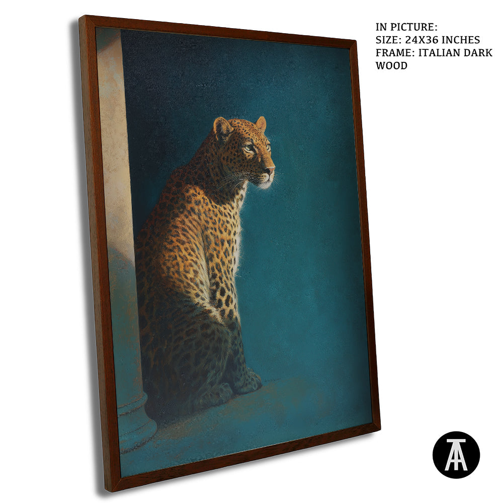 Artwork in Dark Wood Frame