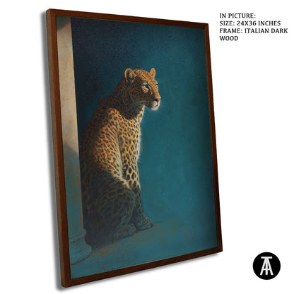 Artwork in Dark Wood Frame