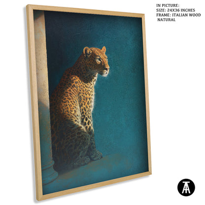 Artwork in Natural Wood Frame