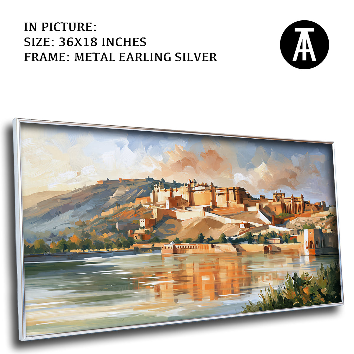 Artwork in Metal Earling Silver Frame