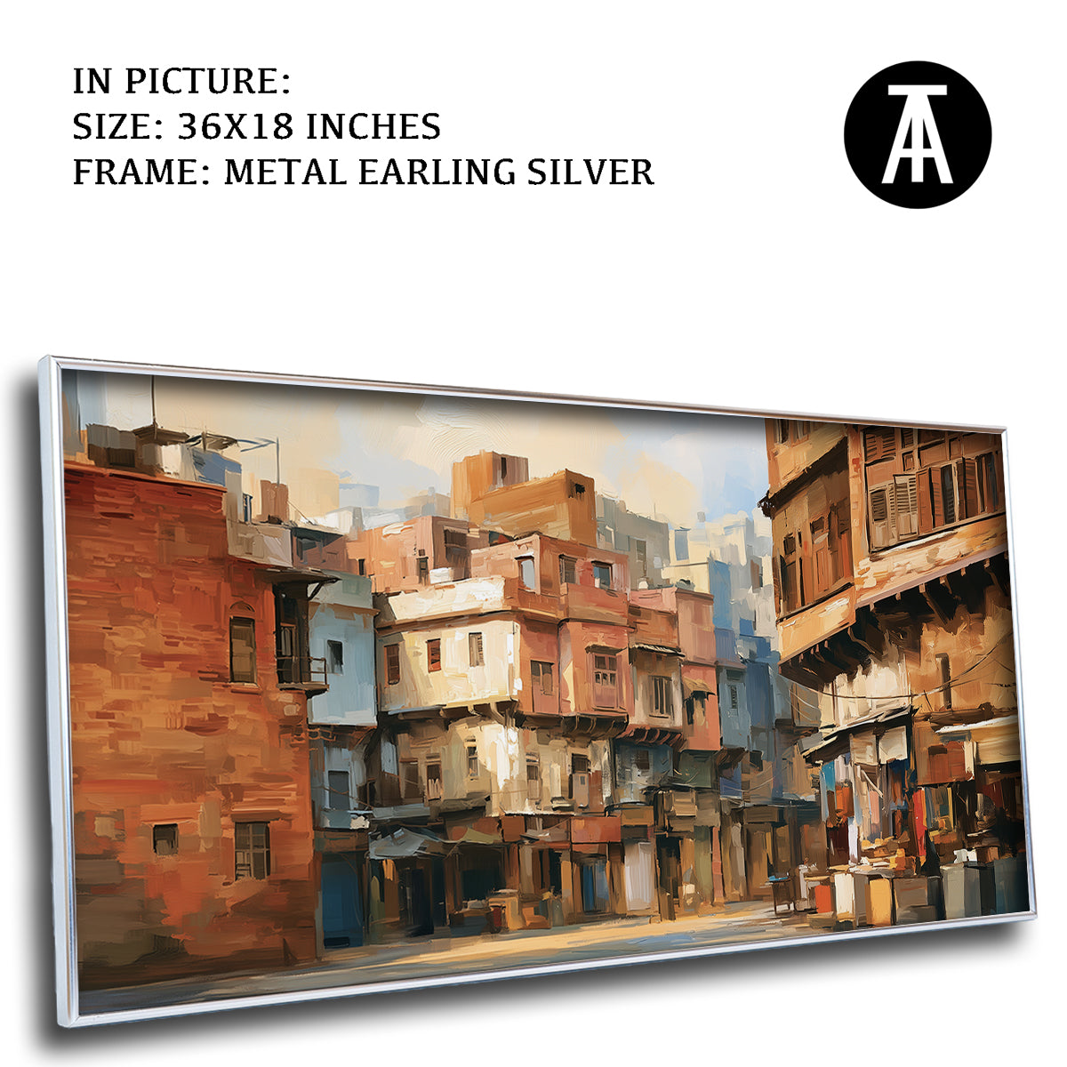 Artwork in Metal Earling Silver Frame
