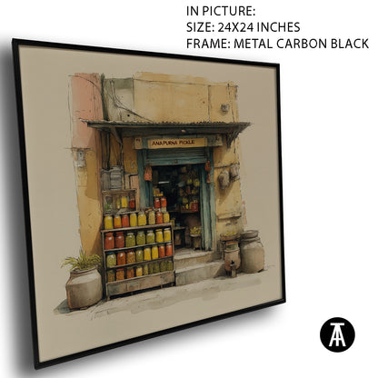 Artwork in Carbon Black Meta Frame