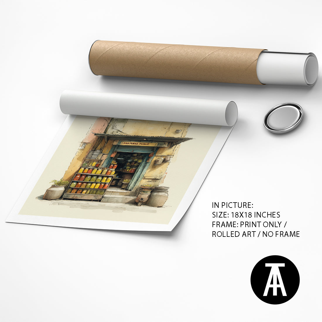 Artwork as Print Only / Rolled Art