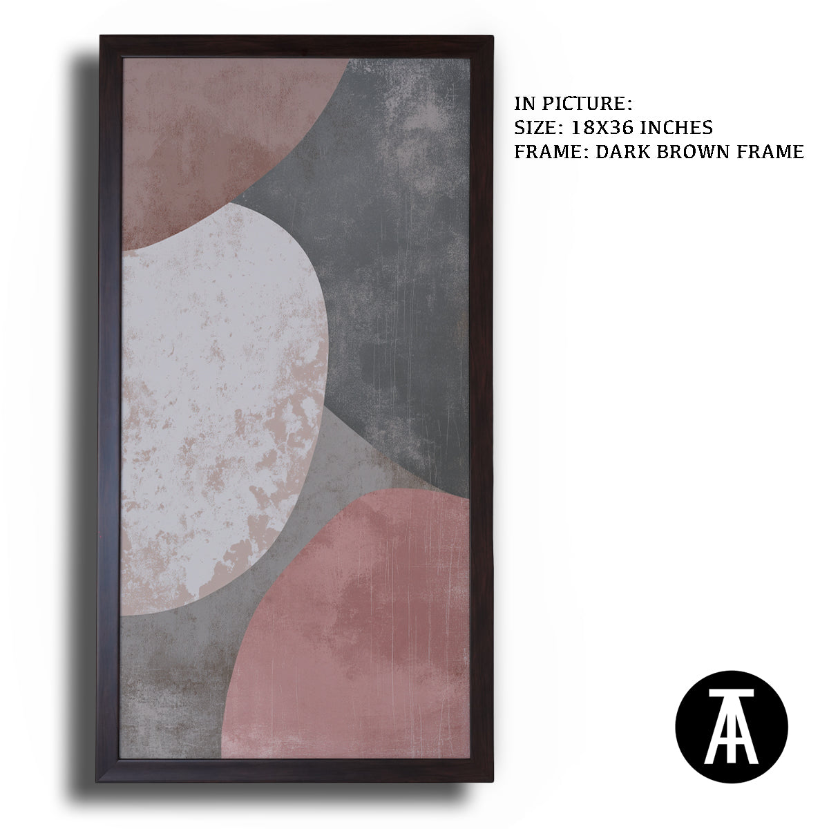 Artwork in Metal Champagne Gold Frame